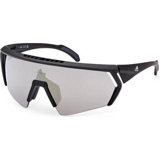 Adidas Sport Mand SP0063 CMPT AERO 02G Solbriller Injiceret Sort-opaque Brun Maske Normal Spejl