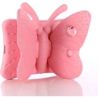 Butterfly cover til iPad 5/6 (9.7") (2017/2018) + iPad Air/Air 2, lyserød