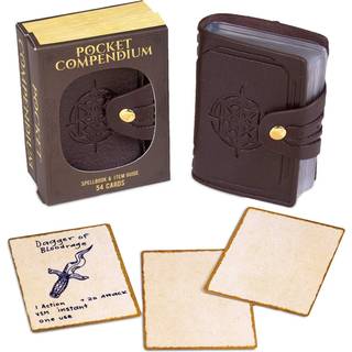 Stratagem Pocket Compendium SpellBook Holder | 26 sider pr. Bog & 54 spillekort | Tabletop RPG Fantasy Game | Tome of Recollection multicolor