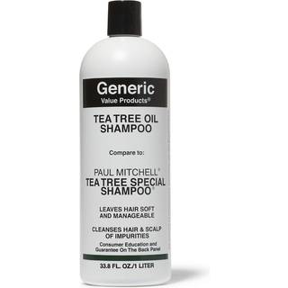 Generiske v?rdiprodukter Tea Tree Oil Shampoo forlader h?ret bl?de og h?ndterbare blade Holdbund ren og prikkende tilf?jer vitalitet og glans 33,