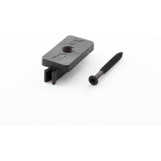 Wimex T-clips inkl. skrue, 40 mm, sort - 100 stk.