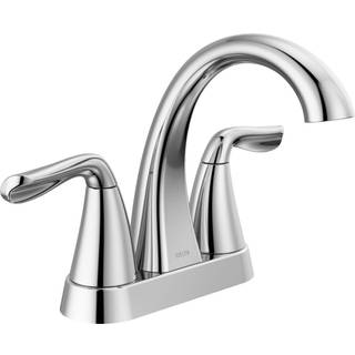 Delta Faucet Arvo CenterSet Badeværelse Fågehane Krom Badeværelse Sink Faucet Badeværelsesvask Fanalen Assamling inkluderet Chrome 25840LF