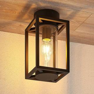 Lucande udendørs loftlampe Ferda, 29 cm, antracit, IP44