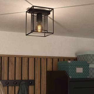 Catterick loftlampe, sort, 1 burskærm
