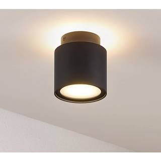 Arcchio loftlampe Walisa, Ø 10 cm, sort, diffuser, GU10