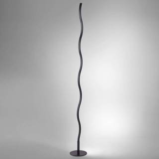Wave LED-gulvlampe 3.000 K 120cm sort