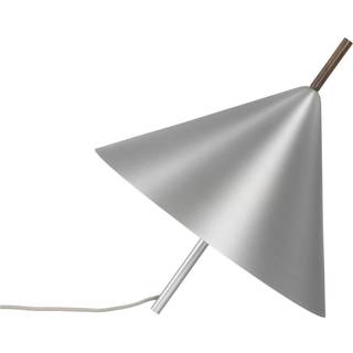 Kristina Dam Studio Cone Spinning Top Gulvlampe Børstet Aluminium & Valnød