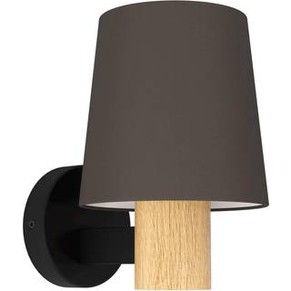 EGLO Edale Væg E27 Sort/Træ/Cappuccino