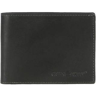 Geldbörse Leder 12x9cm mit RFID Schutz "Vintage" schwarz 1705A-RFID-20 | Greenburry.de