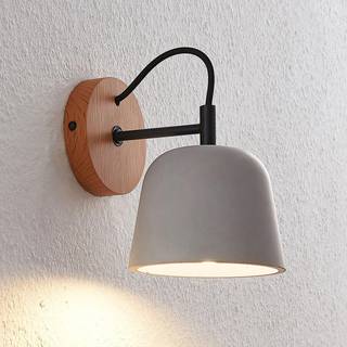 Lucande - Kalinda Væglampe Grey/Oak