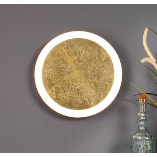 Moon LED-væglampe, Ø 30 cm, guld