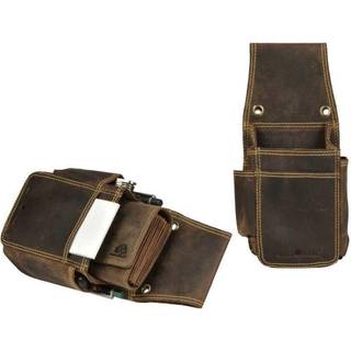 EXTRA STRONG Profi Kellnerbörse und Holster im SET braun mit Lederpflege VINTAGE ORIGINAL 1785ES