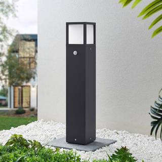 Lucande LED-gadelampe Dewari, bevægelsessensor, 65 cm, IP54