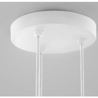 Ceiling base ø200/3 pendler ekskl. lamper hvid
