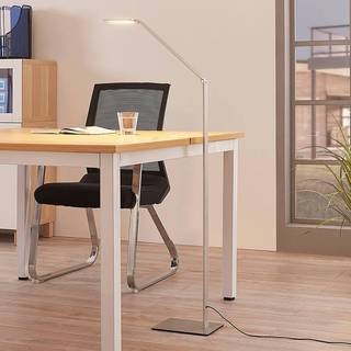 Resi LED-gulvlampe med dæmper, ideel til læsning