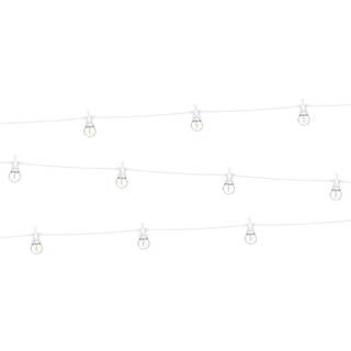 Retro LED Lyskæde Hvid – 5m med EU Stik og Blød 2200K Lysfarve, Ideel til Indendørs og Udendørs