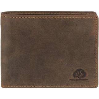 Greenburry Geldbörse Herren Leder 12x9cm mit RFID Schutz "Vintage" antikbraun 1705A-RFID-25