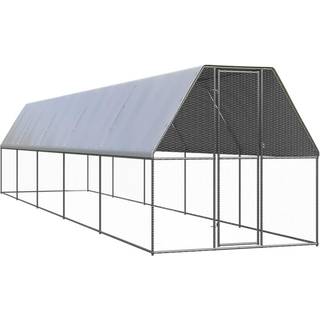 hønsegård 2x10x2 m galvaniseret stål