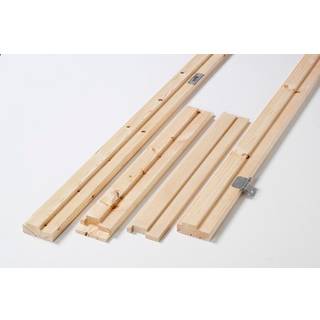 Swedoor snap-in karmsæt med bundstykke i bøg, 128 mm, ubehandlet fyr - 68,6 x 198,9 cm (7x20)
