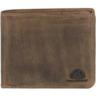 Geldbörse Leder 11x9cm ohne Münzfach "Vintage" antikbraun 1615-25 | Greenburry.de