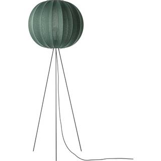 Knit-Wit - 60 Round Floor High - Tweed Green - Gulvlampe - Made By Hand