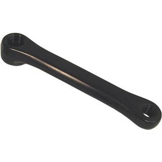 Sort venstre pedalarm i stål 170 mm 45 graders hul