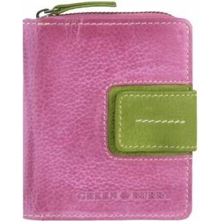 Geldbörse Leder 9x11cm "Candy Shop" pink grün 863-77 | Greenburry.de