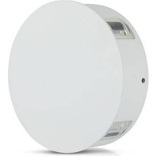 Outlet: V-Tac 4W LED hvid væglampe - Rund, IP65 udendørs, 230V, inkl. lyskilde - Dæmpbar : Ikke dæmpbar, Kulør : Neutral