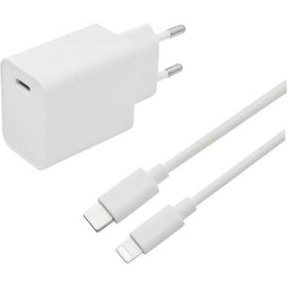 Eletra hurtigopladersæt Apple 20 W 1 M, hvid ➞ På lager - klar til levering og afhentning