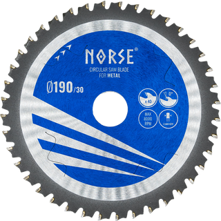 NORSE Rundsavsklinge Metalworker 190×2,0×30mm Z40