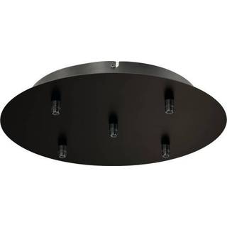 Fifu Loftrosette 5 udtag, rund, Ø330 mm, sort
