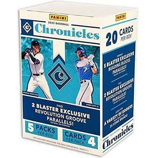 2022 Panini Chronicles Baseball Blaster Box - 5 pakker pr. Boks - 4 kort pr. Pakke - 20 handelskort pr. Boks (22PABCHR -BXB)