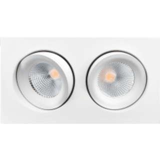 SG ARMATUREN A/S Junistar Lux Square 2x Hvid 2700K DALI