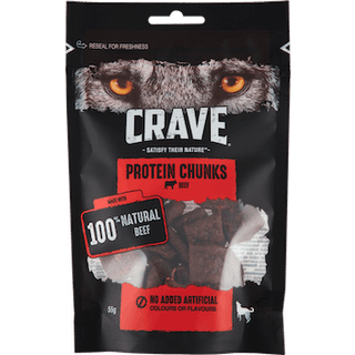 Crave Protein Chunks Beef Hundesnacks 55g