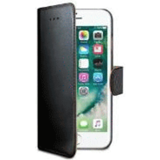 CELLY WALLET CASE IPHONE SE 2020/7/8 BLACK, WALLY800 Flipcover