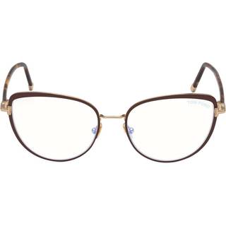 Tom Ford FT5741-B Blue-Light Block 048 55 Briller Kvinder Brun - Dark Brown Gold - 55mm