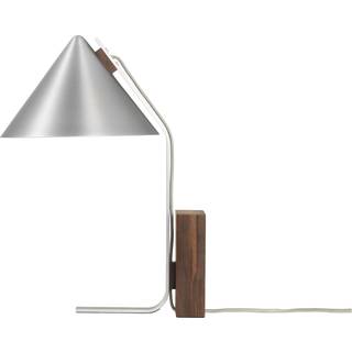 Kristina Dam Studio Cone Bordlampe Børstet Aluminium & Valnød