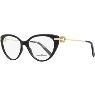Ferragamo Kvinde SF2871R 977 Optiske stel Plast Sort Cat Eye