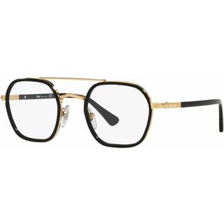 Persol Unisex PO2480V 1097 Optiske stel Metal Sort Geometrisk