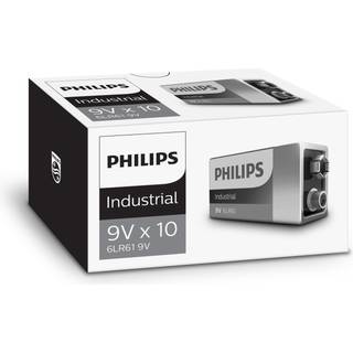 Philips 6LR61I10C/10 Industrial 9V Batteri 10-stk
