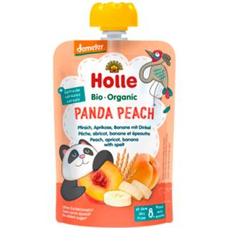 Holle Panda Peach Fersken Aprikos & Banan Spelt Grød (100 g)