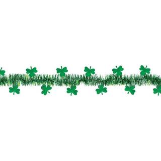 Amscan Tinssel med folie Shamrocks Garland 15 'Gr?n