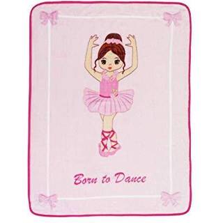 Hverdagsbørn småbørn kaster tæppe - 30 """" af 40 """" - ballerina født til dans - super blød plys varm og behagelig