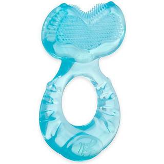 Nuby silikonet?nder-eez teether med b?rsteh?r inkluderer hygiejnisk sag bl?