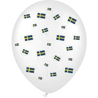 Balloner med svenske flag