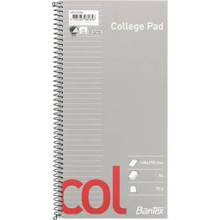 Bantex Col Kollegieblok | 148x295 mm | Linjeret