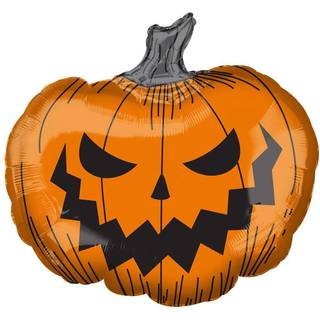 Grinsender Kürbis Folienballon