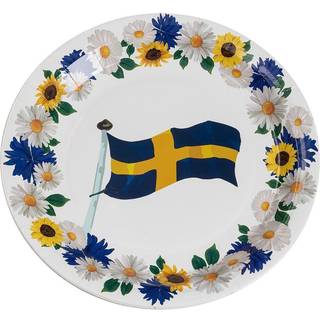 Svensk flag tallerkner, 23 cm