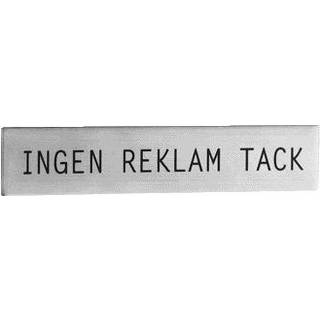Skilt med nej tak til reklamer