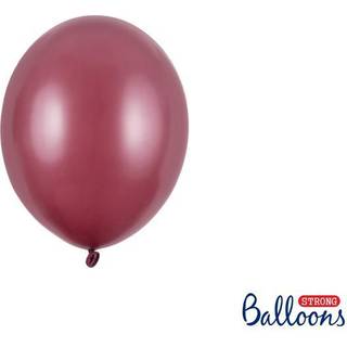 Bordeaux balloner, 100 stk metallic 5"